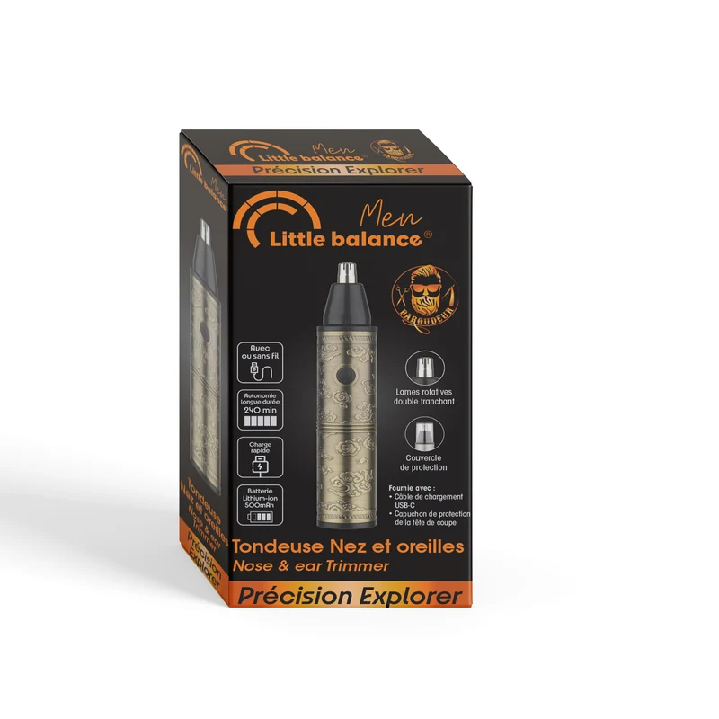 Tondeuse nez, oreilles et sourcils, Précision Explorer Baroudeur