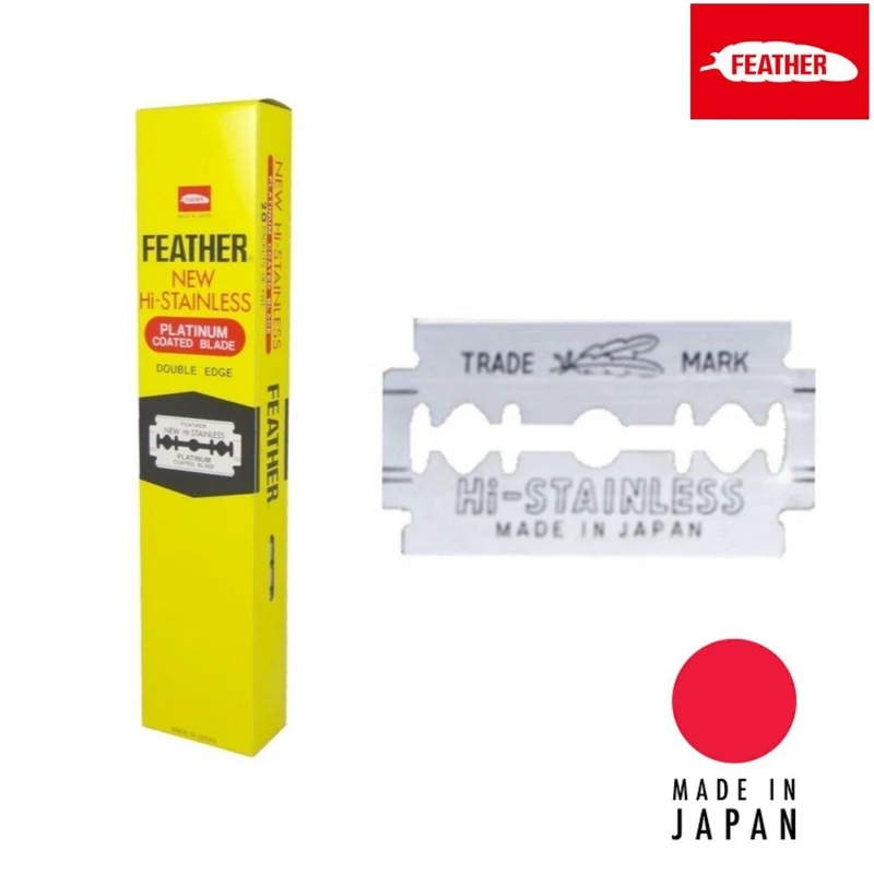 Feather Japon Lame de rechange à double tranchant HI-STAINLESS