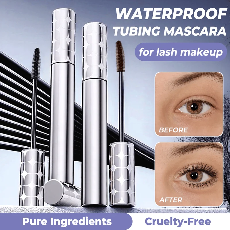 Mascara Toucher✨Tubing – duo noir et marron pour le maquillage des cils