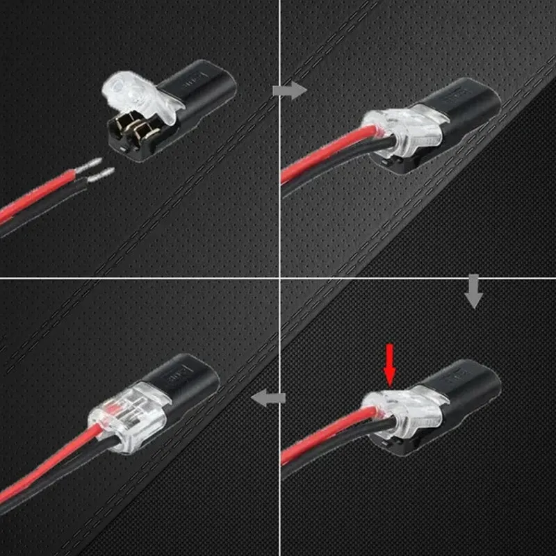 Double connecteur enfichable avec verrouillage à cliquet