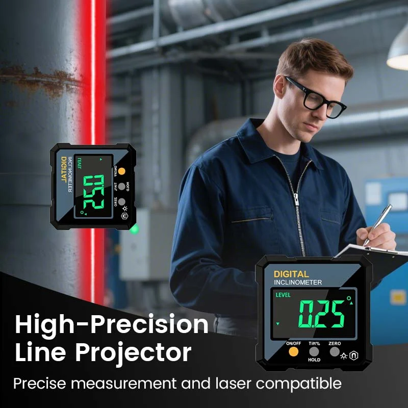 📐 50% DE RÉDUCTION ! 🎉 Jauge d‘Angle Numérique Magnétique – Précise, Autonivelante & Écran LCD 🔧📦