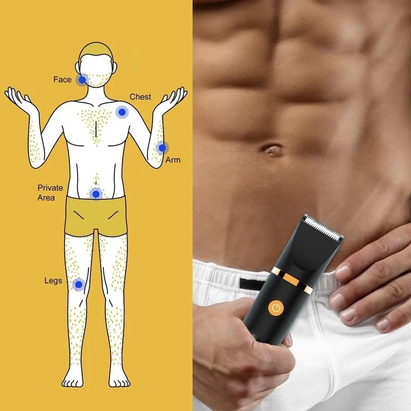 💥 Tondeuse électrique 3 en 1 pour hommes, tondeuse sans fil pour les parties intimes, rasoir électrique étanche