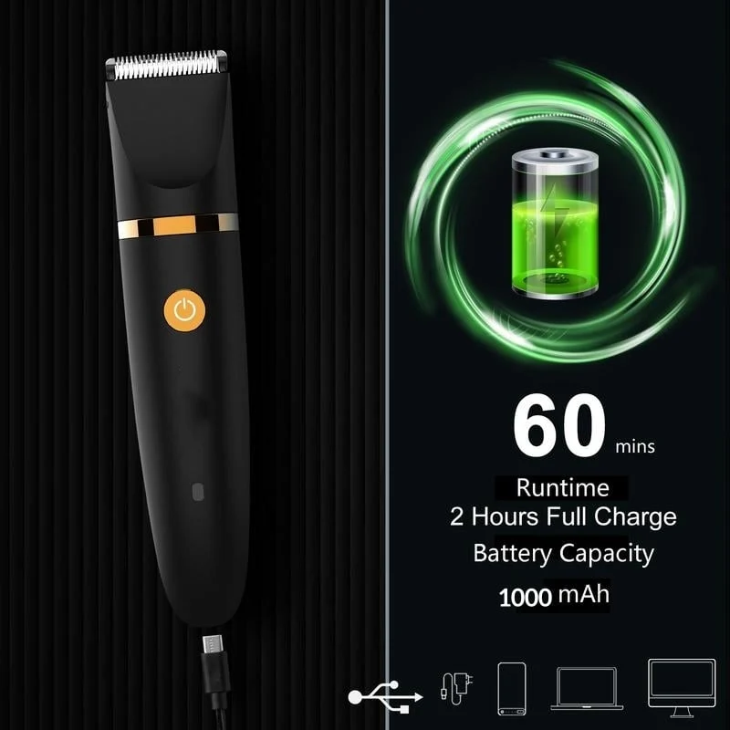 💥 Tondeuse électrique 3 en 1 pour hommes, tondeuse sans fil pour les parties intimes, rasoir électrique étanche