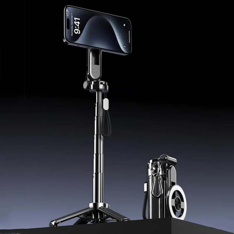 🏆 Vente chaude 50 % DE RÉDUCTION ✨ Perche à selfie magnétique multifonctionnelle 4 en 1 avec rotation à 360°