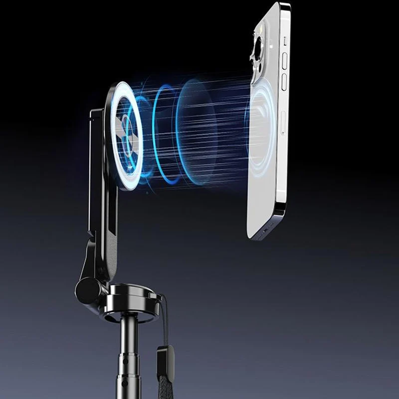 🏆 Vente chaude 50 % DE RÉDUCTION ✨ Perche à selfie magnétique multifonctionnelle 4 en 1 avec rotation à 360°