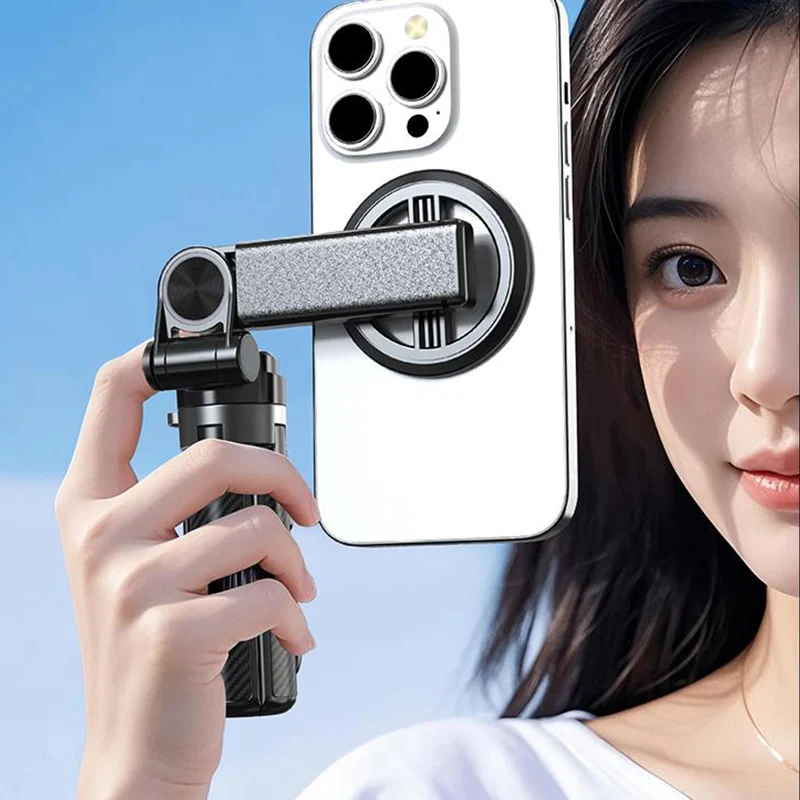 🏆 Vente chaude 50 % DE RÉDUCTION ✨ Perche à selfie magnétique multifonctionnelle 4 en 1 avec rotation à 360°