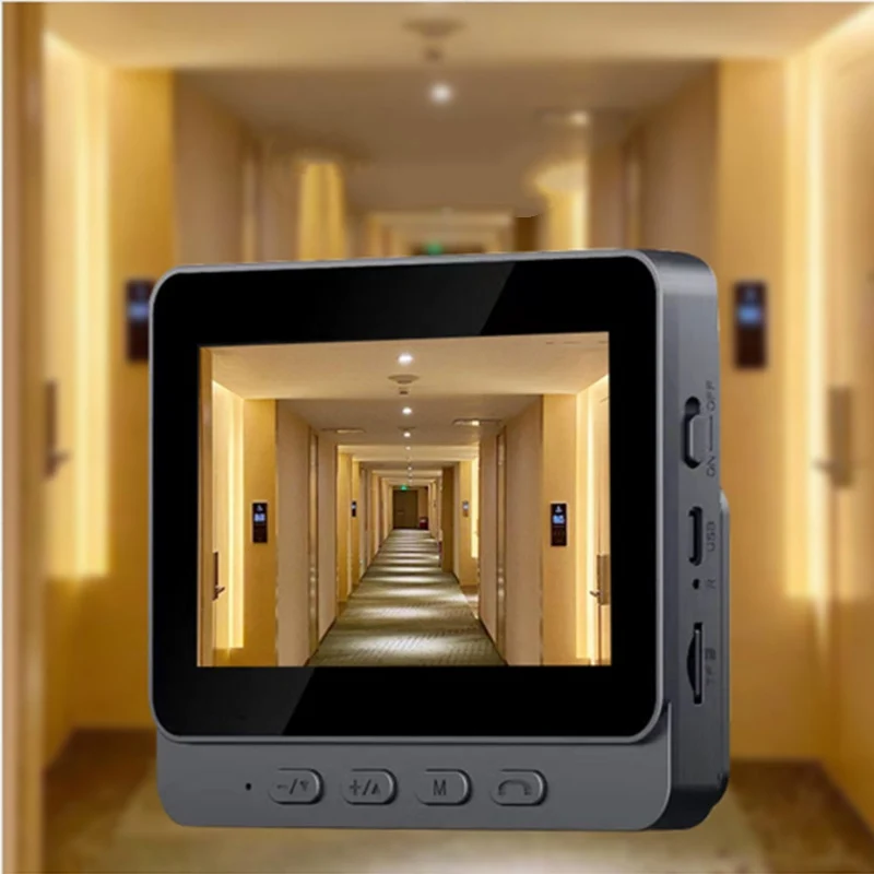 Caméra sans fil pour sonnette : 1080P, angle de vision de 170°, écran de 4,3 pouces, étanche IPX65 pour l'extérieur, vision nocturne