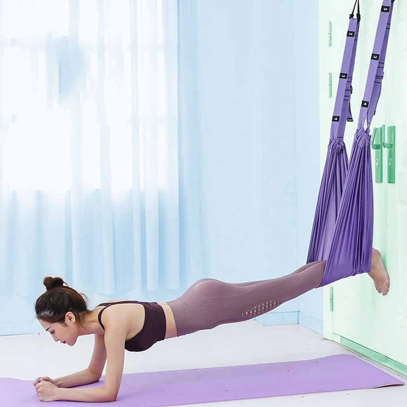 ⏰Soldes exceptionnelles 50 % DE RÉDUCTION💜Corde de yoga aérien pour soulager les maux de dos