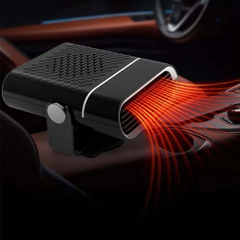 🚗🔥 Chauffage Ventilateur de Voiture 2-en-1 Portable – Rotation 360°, Dégivrage Rapide, Chauffage & Ventilation, Silencieux et Léger pour Hiver comme Été !