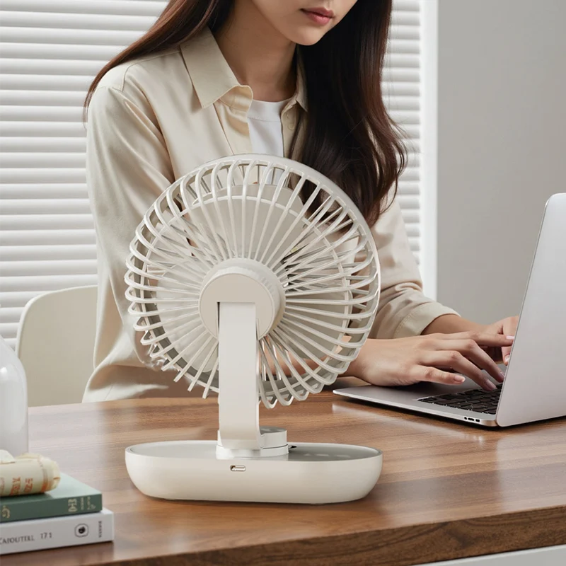 Portable Rechargeable Desktop Oscillating Fan