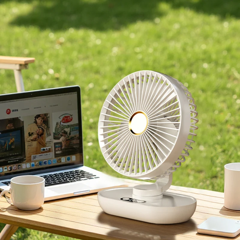 Portable Rechargeable Desktop Oscillating Fan