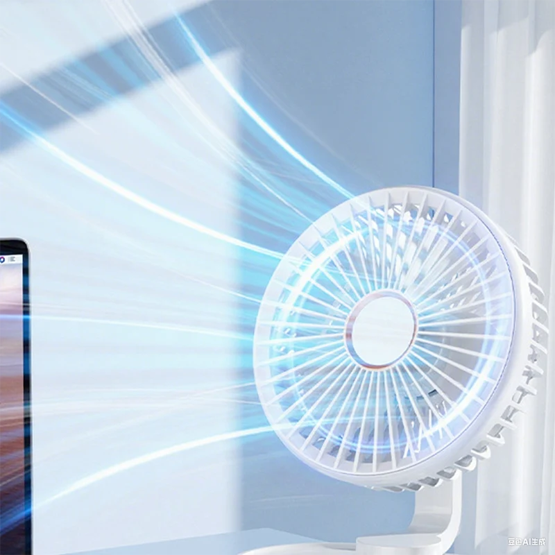Portable Rechargeable Desktop Oscillating Fan