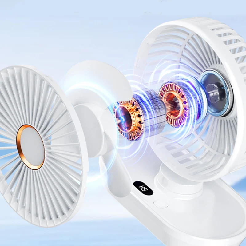 Portable Rechargeable Desktop Oscillating Fan