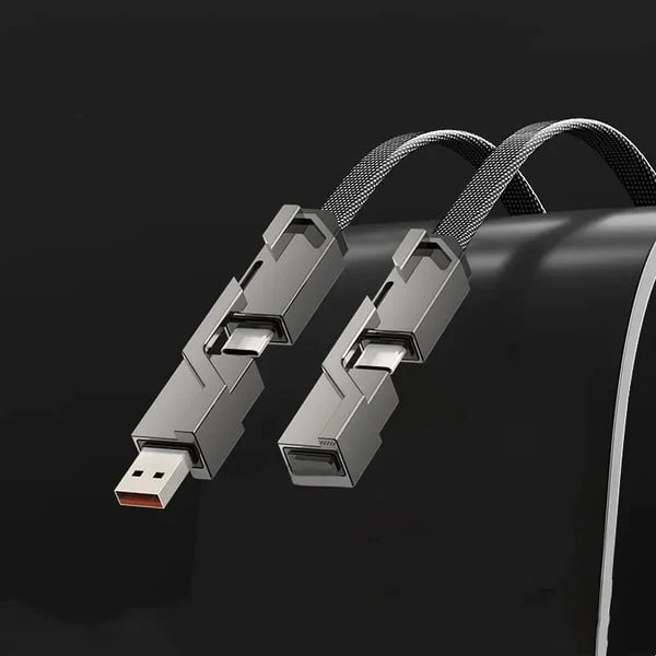 📱 Chargeur 4-en-1 [60W Charge rapide & Synchronisation des données]