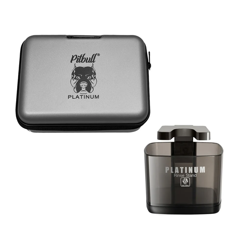 Pitbull Platinum PRO PX5 Head and Face Shaver | 2025 Version (with Deluxe Travel Case & Rinse Stand)