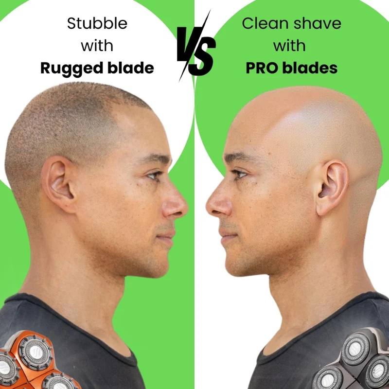 RuggedTM 4 Head Replacement Blade | For maintaining Stubble | Compatible with all Skull Shaver models