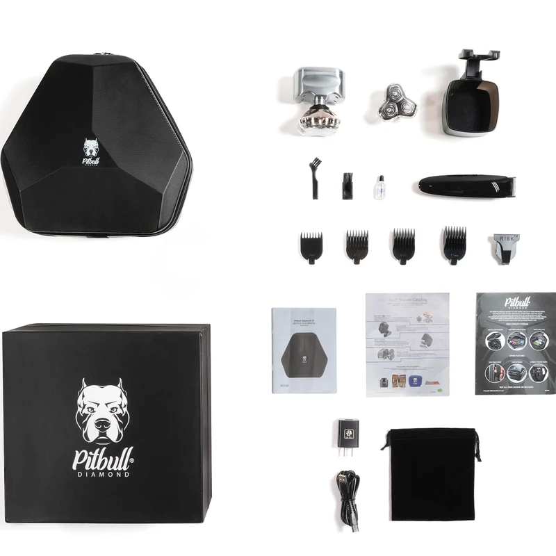 Pitbull Diamond PRO Head & Face Shaver | Ultimate Precision & Smoothness