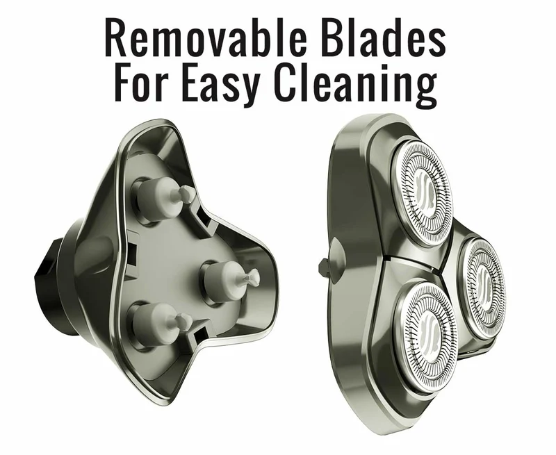 Palm Head & Face Shaver | USB charging cable included