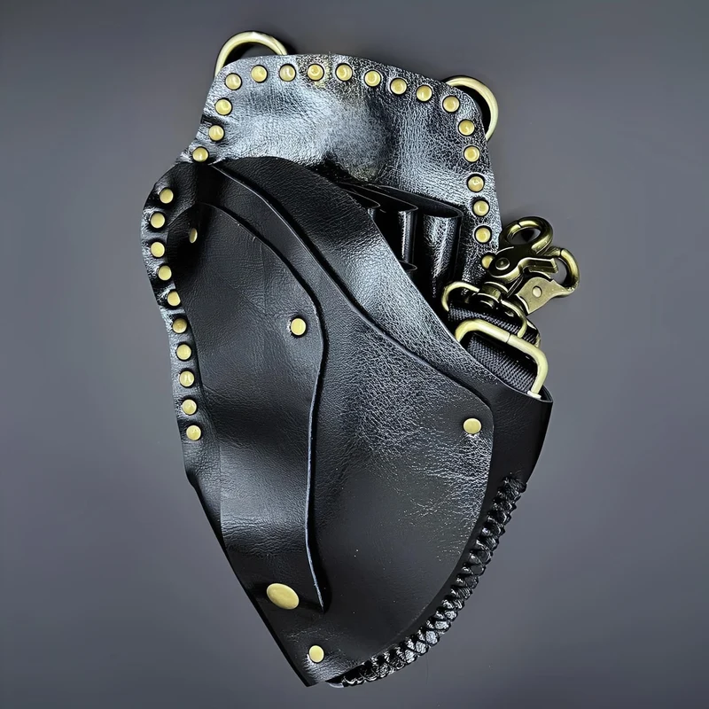 Étui en cuir Juntetsu Heritage - 6 poches pour ciseaux