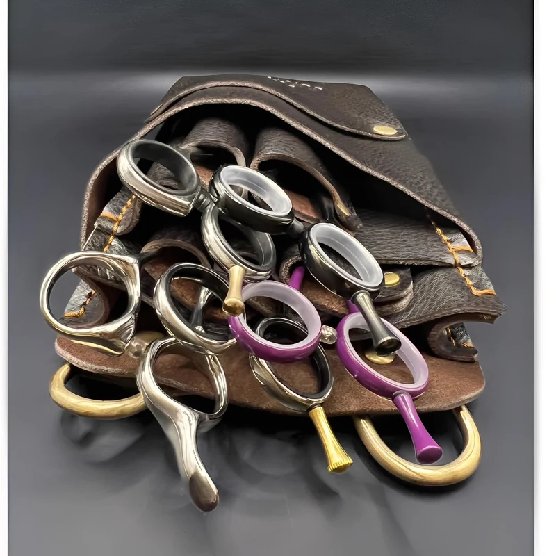 Étui en cuir marron classique Juntetsu - 5 Professional
