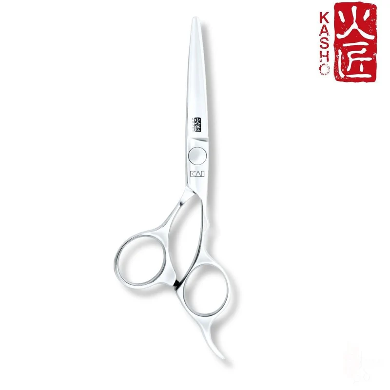 Kasho Ciseaux de coupe de cheveux décalés chromés