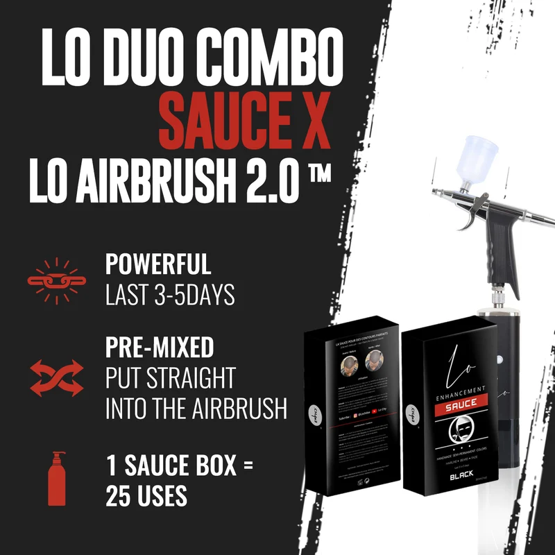 Lo Duo Combo (Lo™ Airbrush 3.0 + Lo™ Sauce) + Lo Pencil Offert BEST COMBO!! PROMO