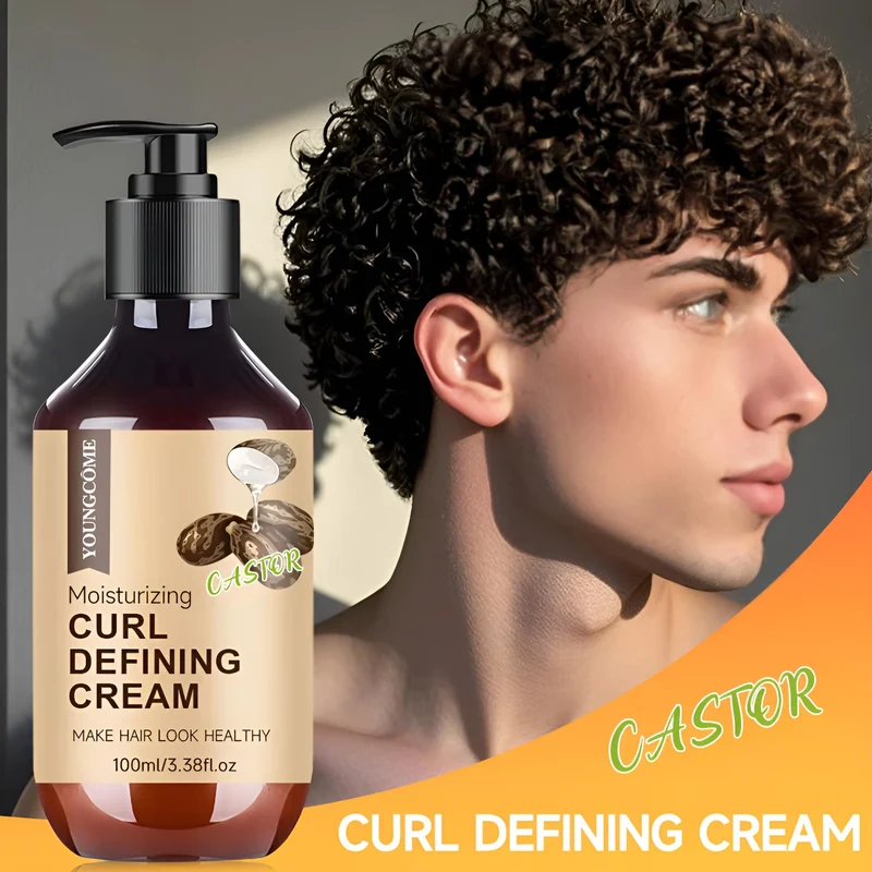 Crème bouclée à l'huile de ricin
