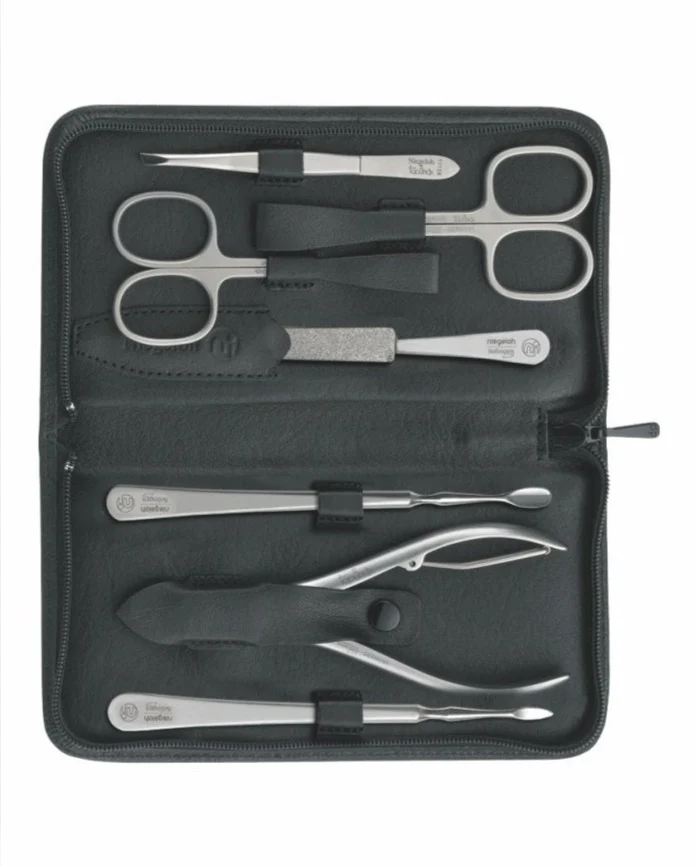 Maniküre Pediküre Set Nevada, Zip, schwarz, 7tlg.