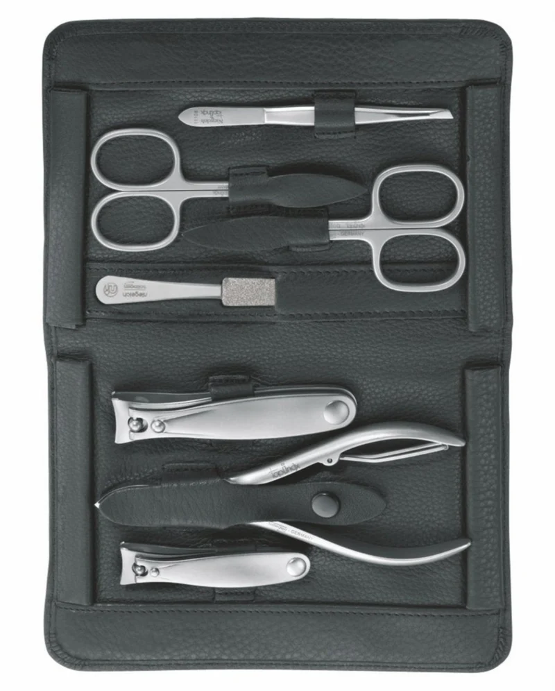 Maniküre Pediküre Set Imantado, schwarz, 7tlg.