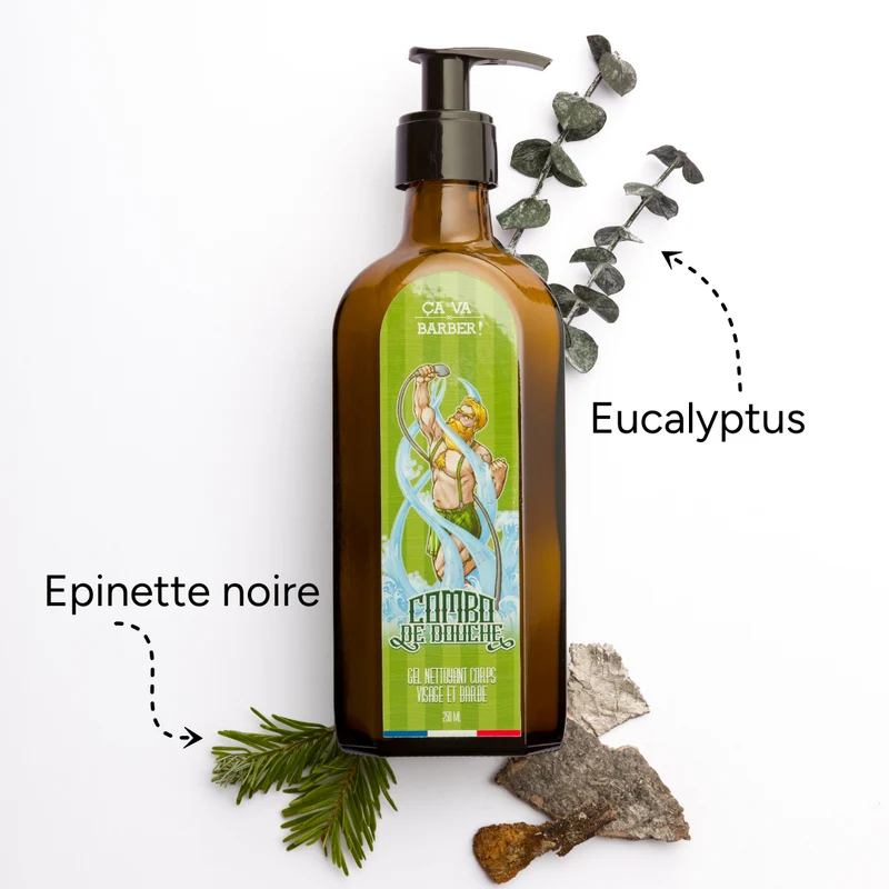 Gel douche barbe — Nettoyant barbe, visage & corps