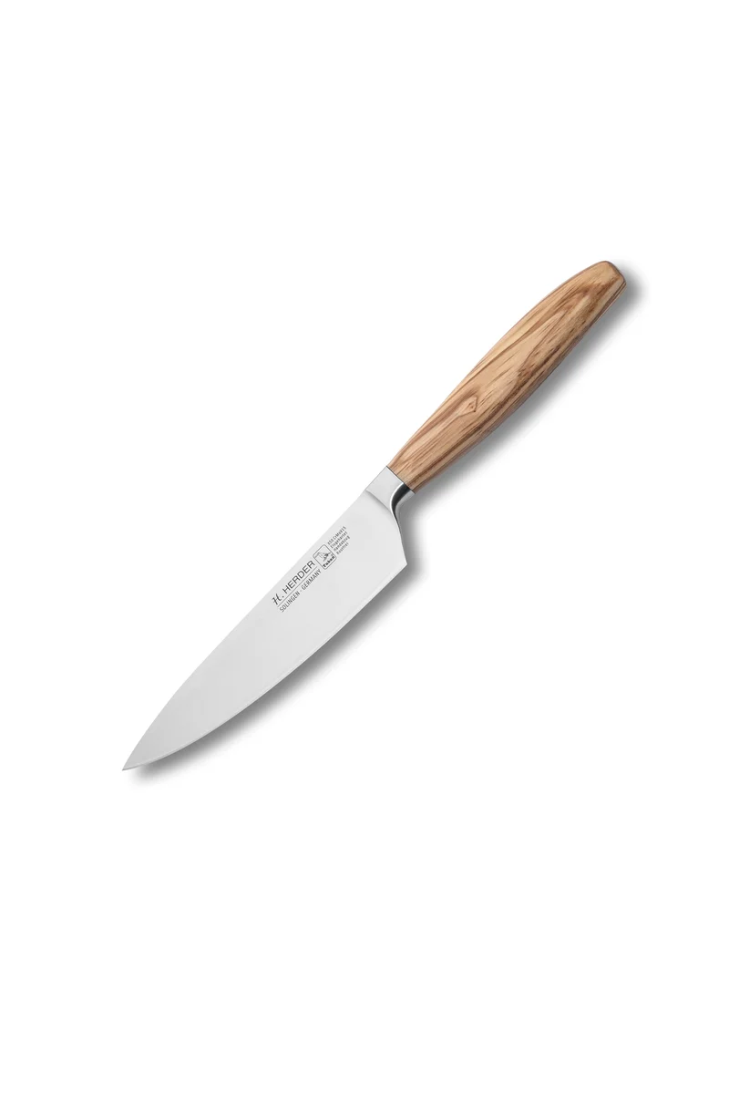 Kochmesser Eterno, Olivenholz, Klingenlänge 16cm, geschmiedet