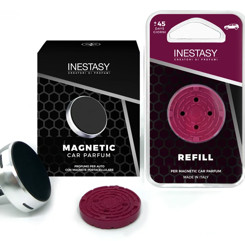 MAGNETIC CAR PERFUME + REFILL ROSSO GRAN RISERVA