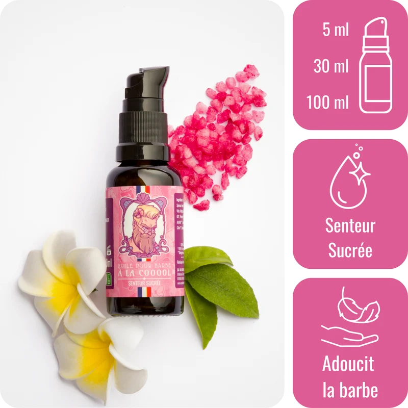 Huile pour barbe - Senteur Sucrée - à la Cool