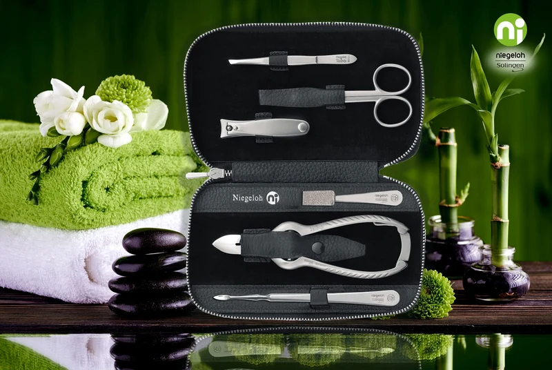 Maniküre Pediküre Set Imantado, Zip, schwarz 6tlg.