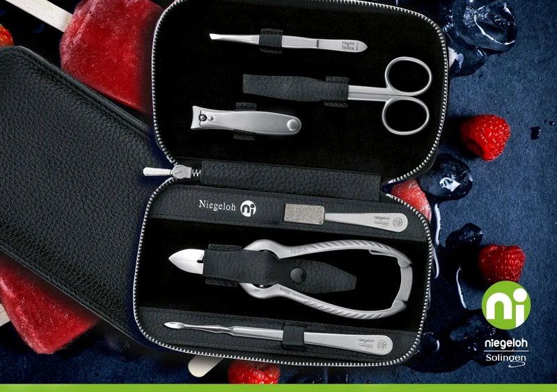 Maniküre Pediküre Set Imantado, Zip, schwarz 6tlg.