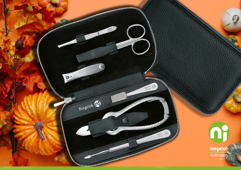 Maniküre Pediküre Set Imantado, Zip, schwarz 6tlg.