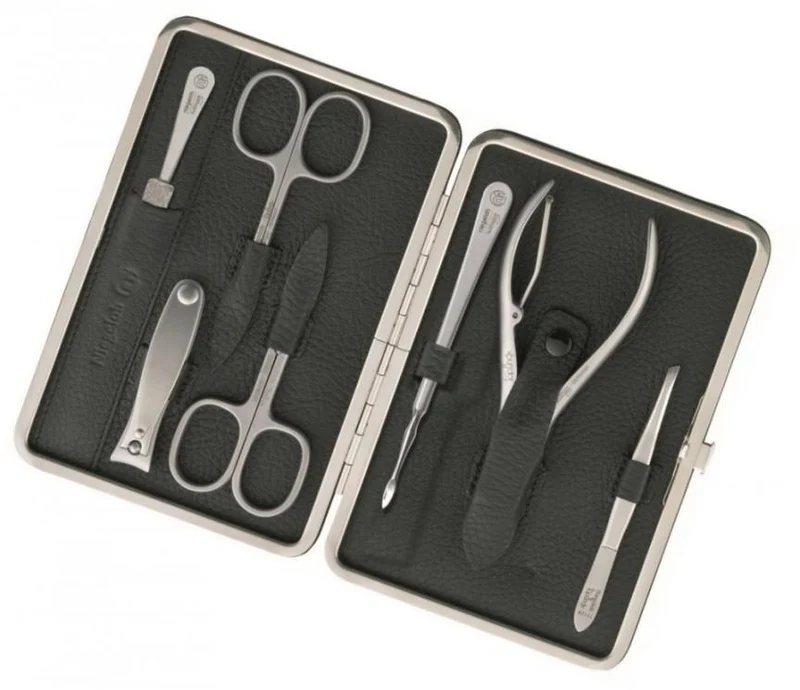 Maniküre Pediküre Set Capri, schwarz, 7tlg.