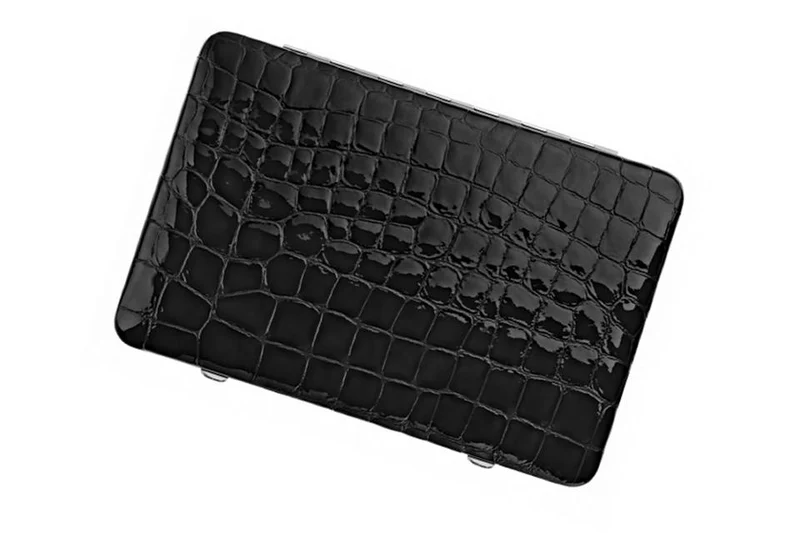 Maniküre Pediküre Set Kroko, schwarz, 10tlg.