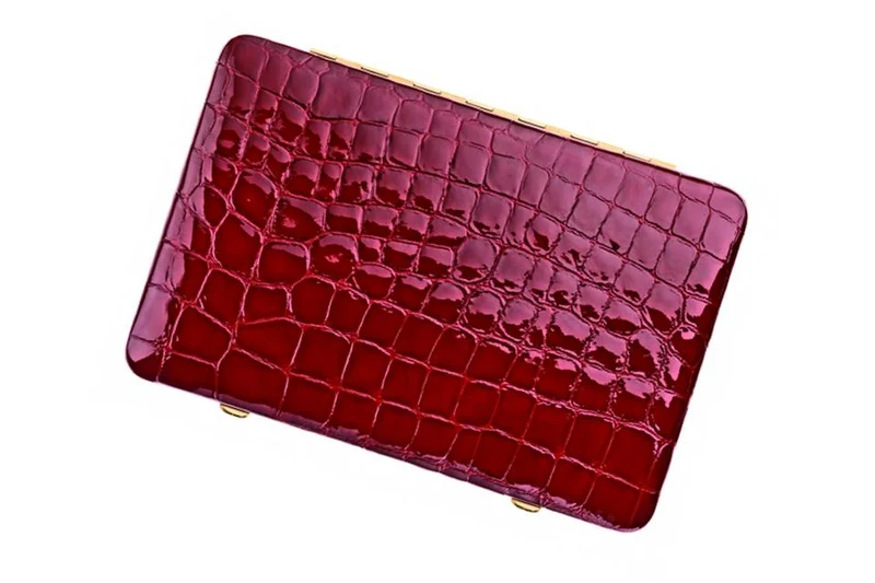 Maniküre Pediküre Set Kroko, rot, 10tlg.