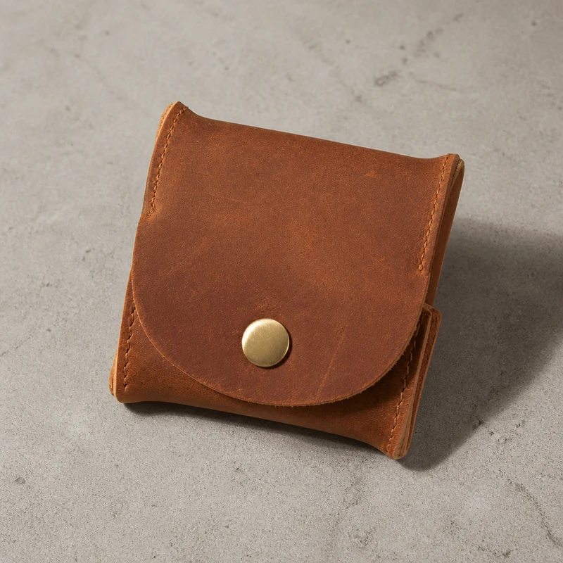 Porte-Monnaie Japonais Homme Cuir à Pièces Compact