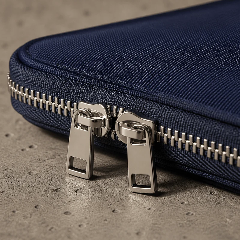 Porte-Monnaie Porte-Carte Homme Tissu Double Zip