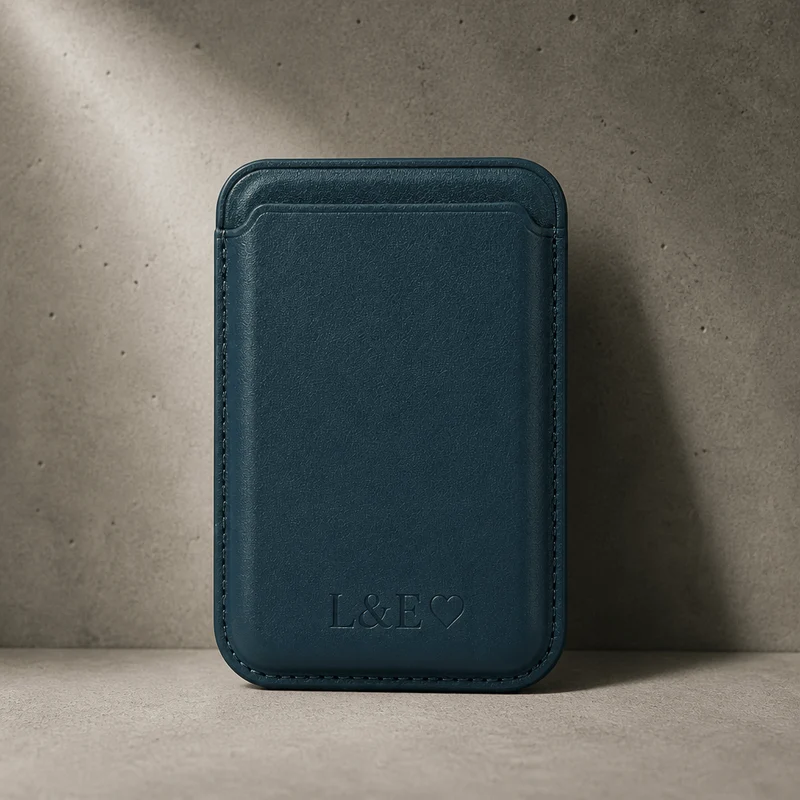 Porte-Cartes MagSafe Homme Personnalisé Gravé