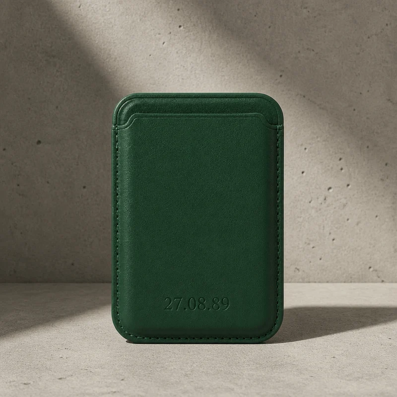 Porte-Cartes MagSafe Homme Personnalisé Gravé