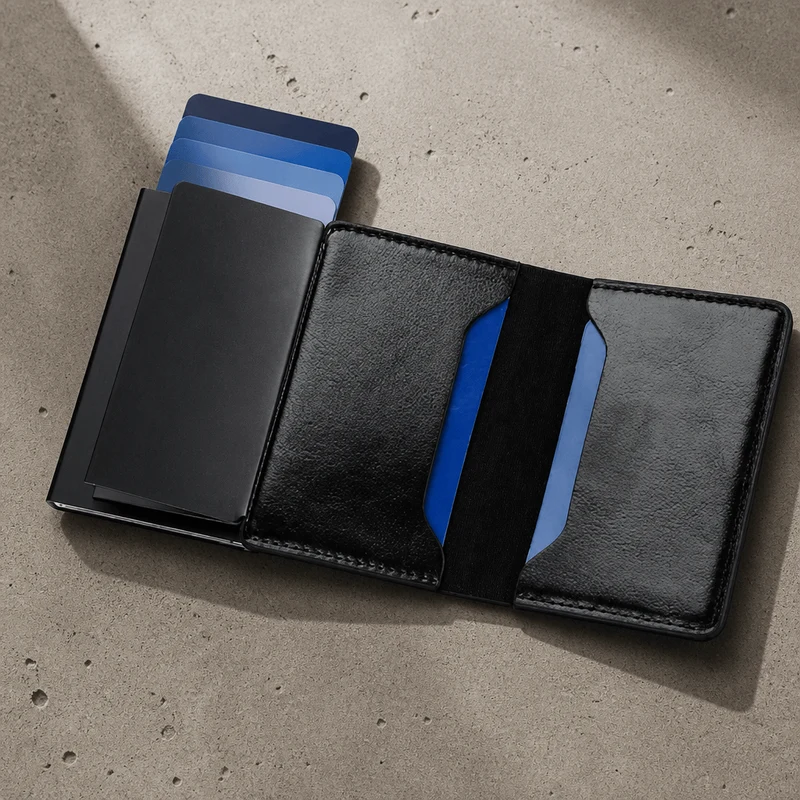 Porte-Cartes Homme RFID Personnalisé à Graver