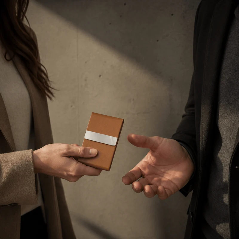 Porte-Cartes Homme Personnalisé Gravure Initiales