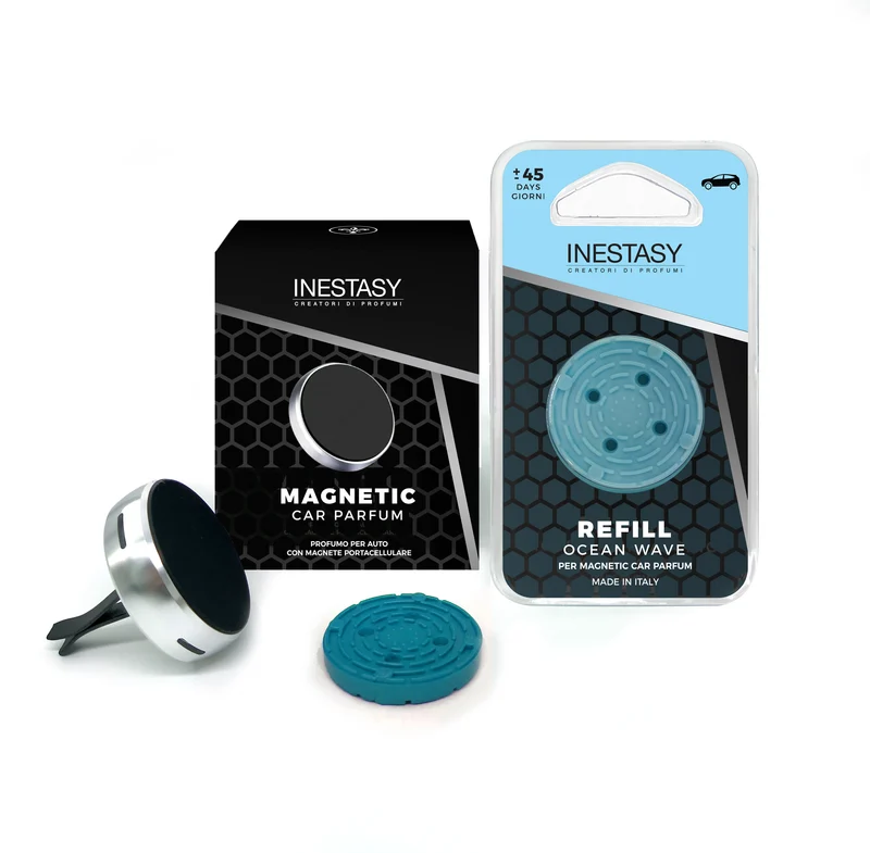 MAGNETIC CAR PERFUME + REFILL OCEAN WAVE