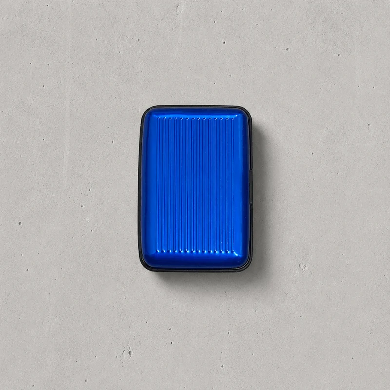 Porte-Cartes Homme Aluminium Compact à Soufflet