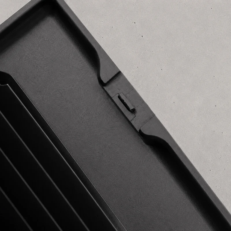 Porte-Cartes Homme Aluminium Compact à Soufflet
