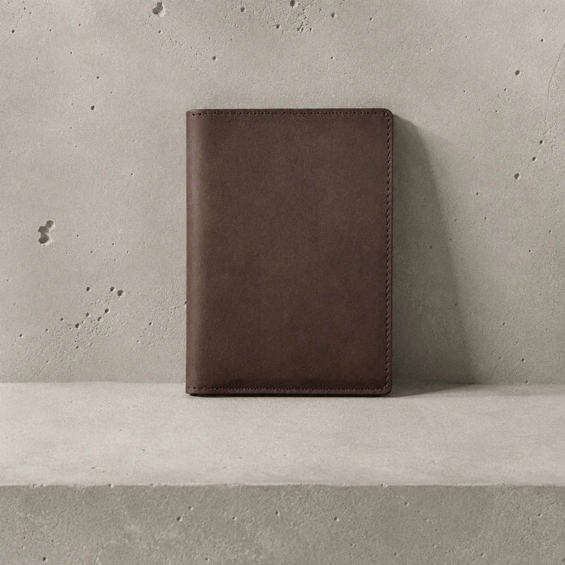 Porte-Cartes Homme Cuir Véritable Voyage Grand Format