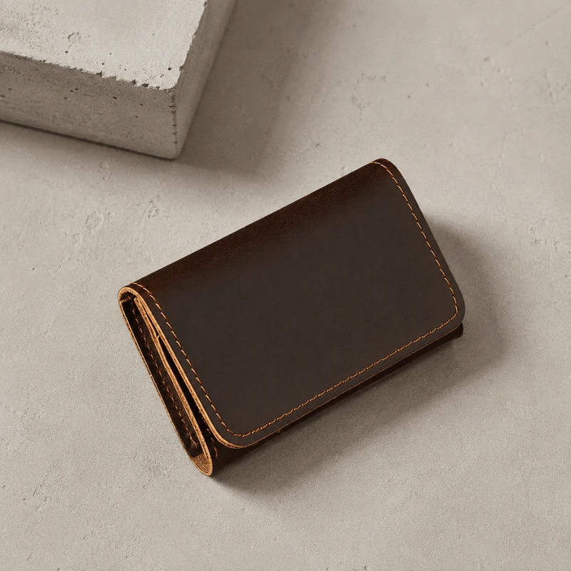 Porte-Cartes et Billets Homme Cuir Véritable Vintage